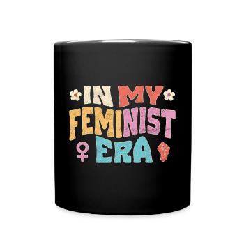 In my feminist era - Tasse einfarbig - Schwarz - Vorne