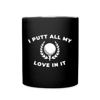 Golf Feeling Bogey Golf Lover Funny Golfing - Full Colour Mug - black - Front