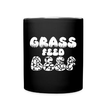 Grass Feed Beef - Tasse einfarbig - Schwarz - Vorne