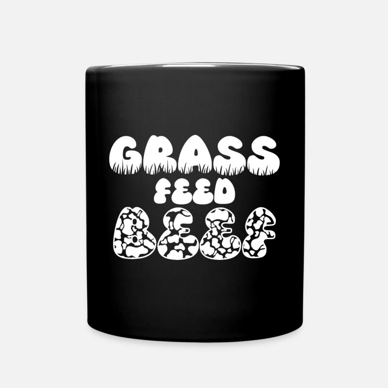 Grass Feed Beef - Tasse einfarbig - Schwarz