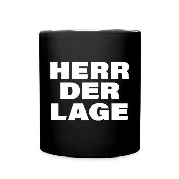 HERR DER LAGE - Tasse einfarbig - Schwarz - Vorne