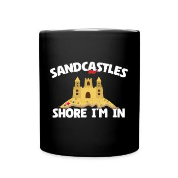 Kids Sandcastle Kit Gear Sandcastle Set Toys - Tasse einfarbig - Schwarz - Vorne