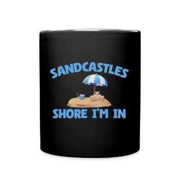 Kids Sandcastle Kit Gear Sandcastle Set Toys - Tasse einfarbig - Schwarz - Vorne