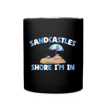 Kids Sandcastle Kit Gear Sandcastle Set Toys - Tasse einfarbig - Schwarz - Vorne
