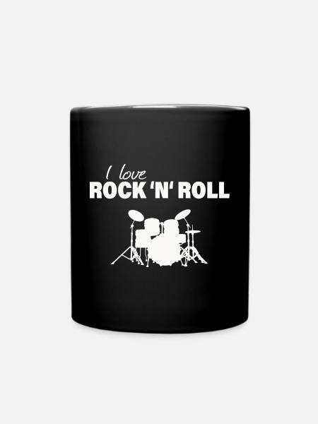 I LOVE ROCK 'N' ROLL - Tasse einfarbig - Schwarz