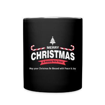 Merry Christmas - Full Colour Mug - black - Front