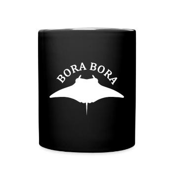 Raie Manta Bora Bora - Mug uni - noir - Devant