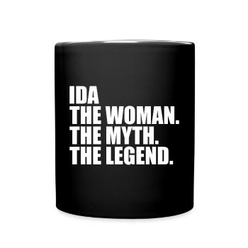 Woman Myth Legend Name Ida - Full Colour Mug - black - Front