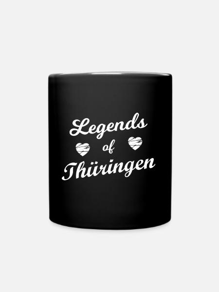 Unsere Heimat in Thüringen - Tasse einfarbig - Schwarz
