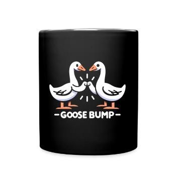 Goose Bump - Gänse Memes - Tasse einfarbig - Schwarz - Vorne