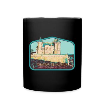 Château de Saumur, Vallée de la Loire - Mug uni - noir - Devant