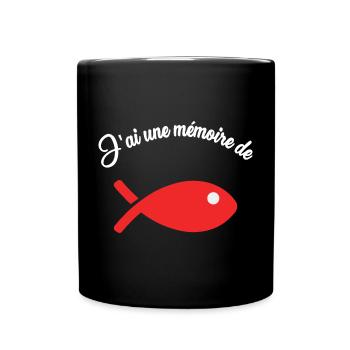 POISSON. HUMOUR - Mug uni - noir - Devant