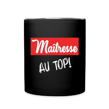 GELIEBTE. VIELEN DANK. DANKE, HERRIN - Tasse einfarbig - Schwarz - Vorne
