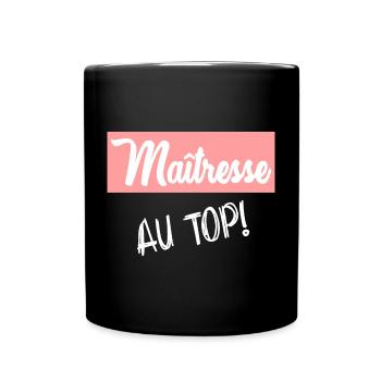 GELIEBTE. VIELEN DANK. DANKE, HERRIN - Tasse einfarbig - Schwarz - Vorne