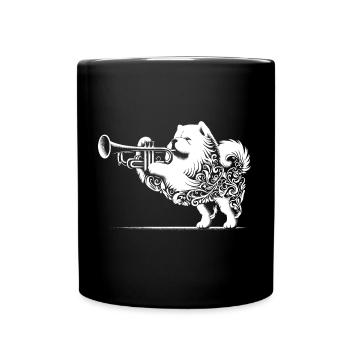 Trumpet Tenor Chow - Chaochao Plays Trumpet - Full Colour Mug - black - Front
