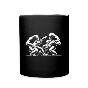 Guitare Groove Gorillas - Mug uni - noir - Devant