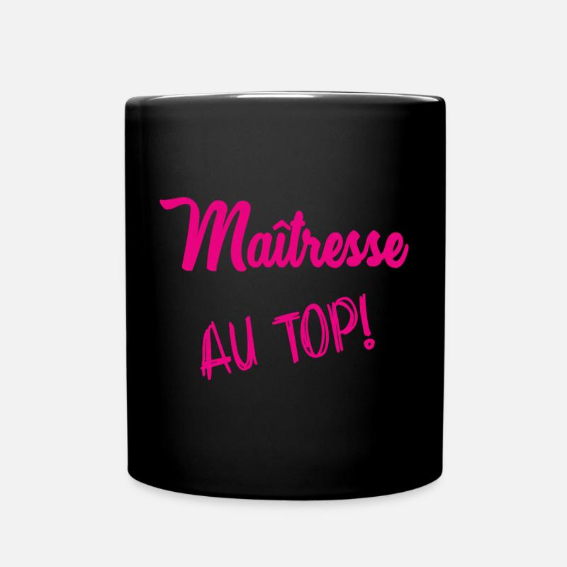 MAÎTRESSE. MERCI. MERCI MAÎTRESSE - Mug uni - noir