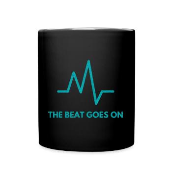 The Beat Goes On Frequency Grunge - Tasse einfarbig - Schwarz - Vorne
