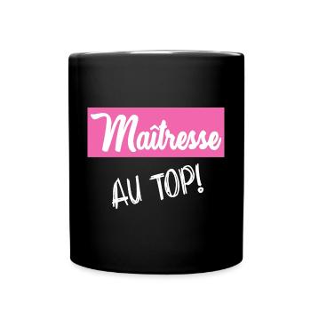 VIELEN DANK. GELIEBTE. DANKE HERRIN - Tasse einfarbig - Schwarz - Vorne