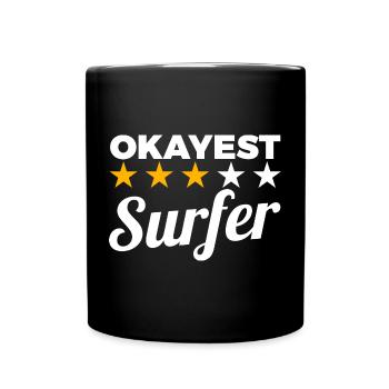 Okayest Surfer - Full Colour Mug - black - Front