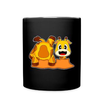 Giraffe Hole - Full Colour Mug - black - Front