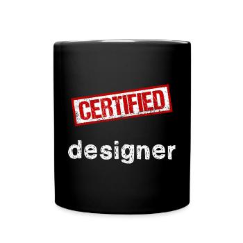 Designer - Full Colour Mug - black - Front