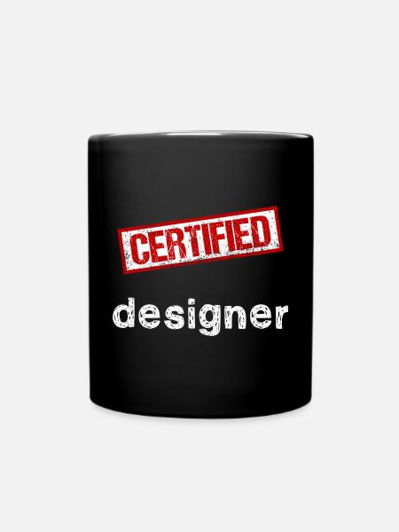 Designer - Tasse einfarbig - Schwarz