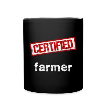Cultivateur - Mug uni - noir - Devant