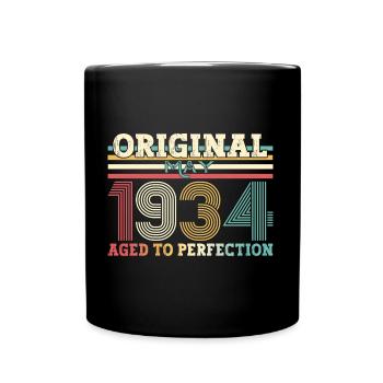 Original Mai 1934 Jahrgang 1934 Geburtstag 1934 - Tasse einfarbig - Schwarz - Vorne