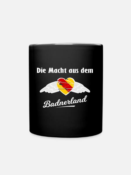 Die Macht aus Baden - Tasse einfarbig - Schwarz