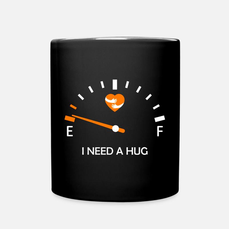 I NEED A HUG Embrassez le Confort et l'Expression - Mug uni - noir