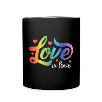 Mois de la fierté LGBT - Love is Love - Mug uni - noir - Devant