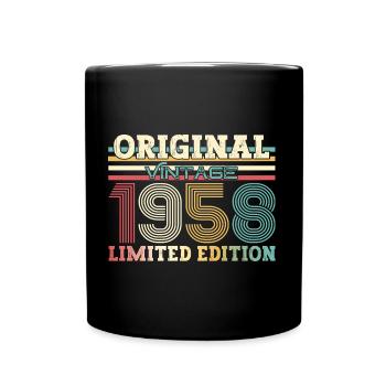 Legend Original 1958 Vintage 1958 Birthday - Full Colour Mug - black - Front