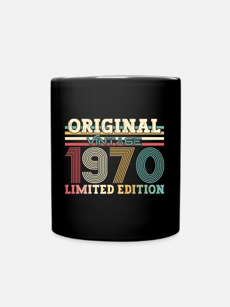 Original 1970 Jahrgang 1970 54. Geburtstag 1970 - Tasse einfarbig - Schwarz