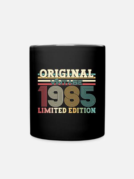 Original 1985 Vintage 1985 Birthday 1985 - Full Colour Mug - black