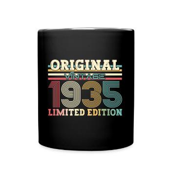 Original 1935 Vintage 1935 Birthday 1935 - Full Colour Mug - black - Front