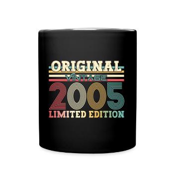 Original 2005 Vintage 2005 19th Birthday 2005 - Full Colour Mug - black - Front