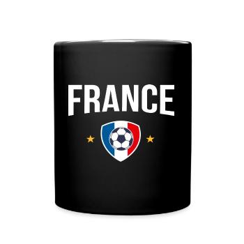 équipe de france football suppourter championnat - Mug uni - noir - Devant