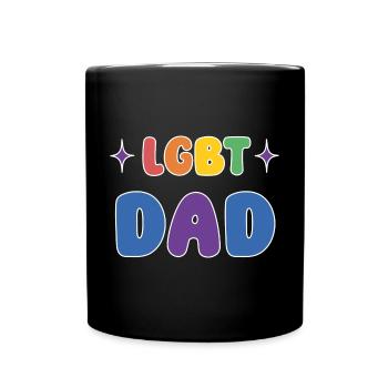 LGBTQ-Pride-Monat - LGBT-Vater - Tasse einfarbig - Schwarz - Vorne