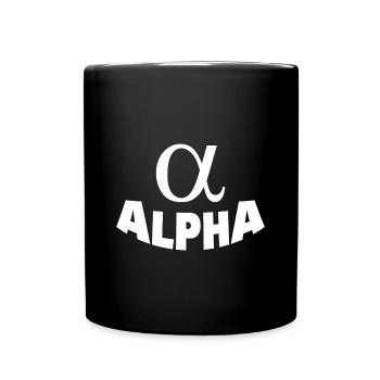 ALPHA - Tasse einfarbig - Schwarz - Vorne