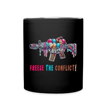 Crème glacée Conflict Freeze - Mug uni - noir - Devant
