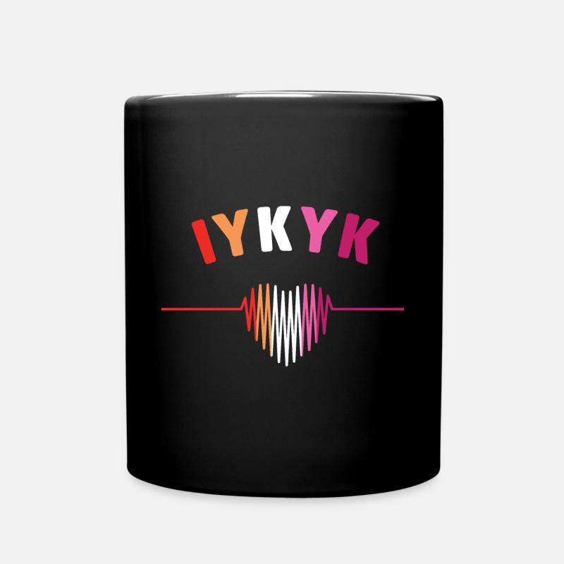 LGBT Pride Monat - IYKYK Lesbe - Tasse einfarbig - Schwarz