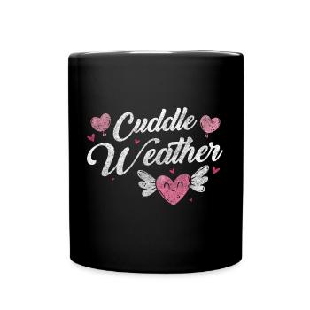 Relationship Partner Cuddly Tenderness - Full Colour Mug - black - Front