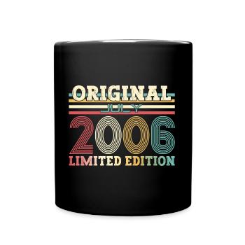 18ème anniversaire Original Juillet 2006 Millésime 2006 - Mug uni - noir - Devant