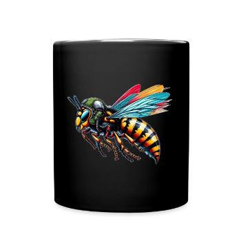Piloten Hornisse - Tasse einfarbig - Schwarz - Vorne