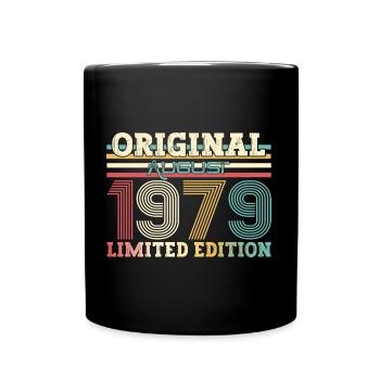 45e anniversaire Original août 1979 Né en 1979 - Mug uni - noir - Devant