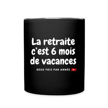 retirement - Full Colour Mug - black - Front