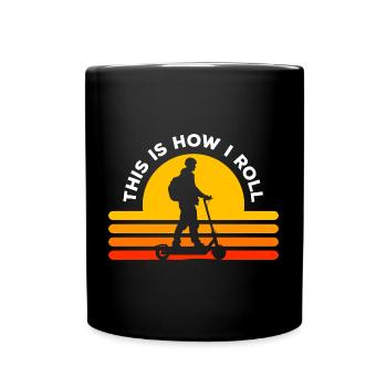 E-Scooter Speed Flitzer - Full Colour Mug - black - Front