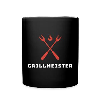 Grillmeister - Tasse einfarbig - Schwarz - Vorne