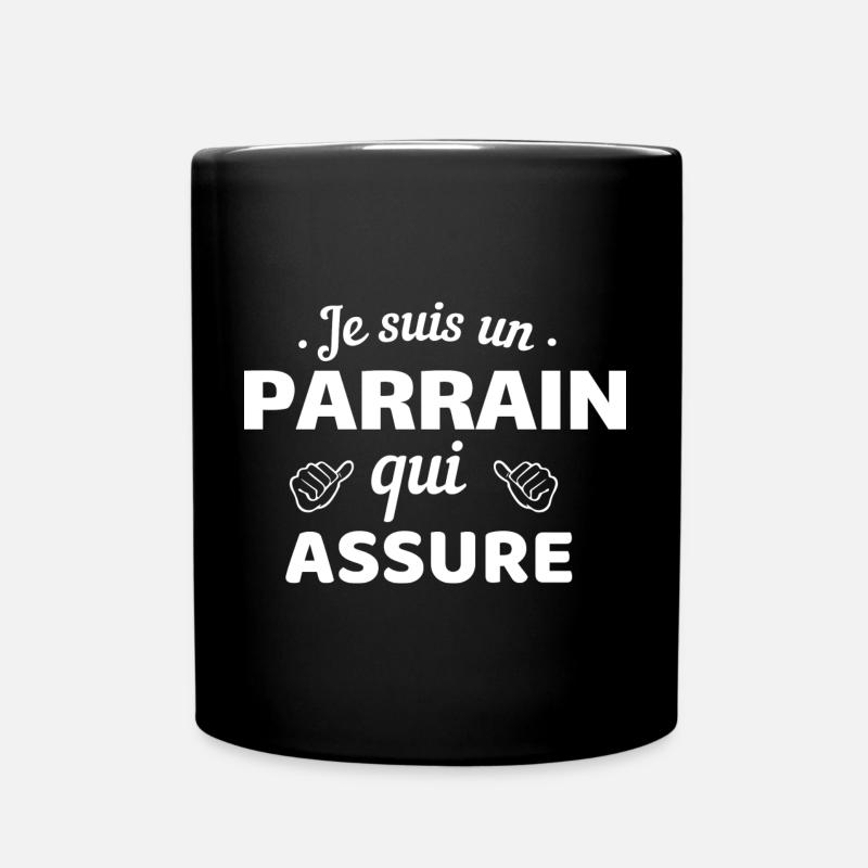 Surprising Humor I am a godfather who ensures - Full Colour Mug - black